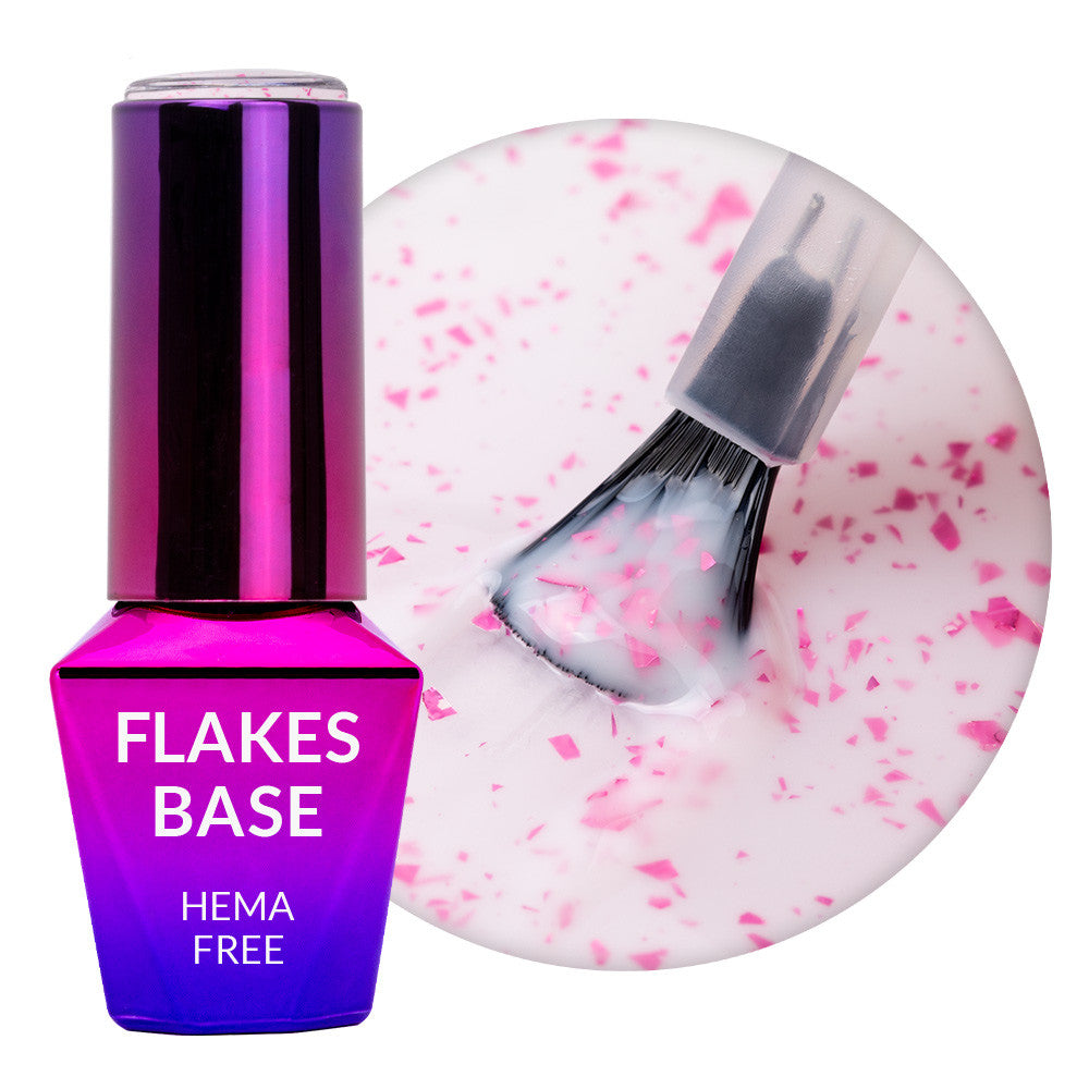 Flakes Rubber Base Milk Pink