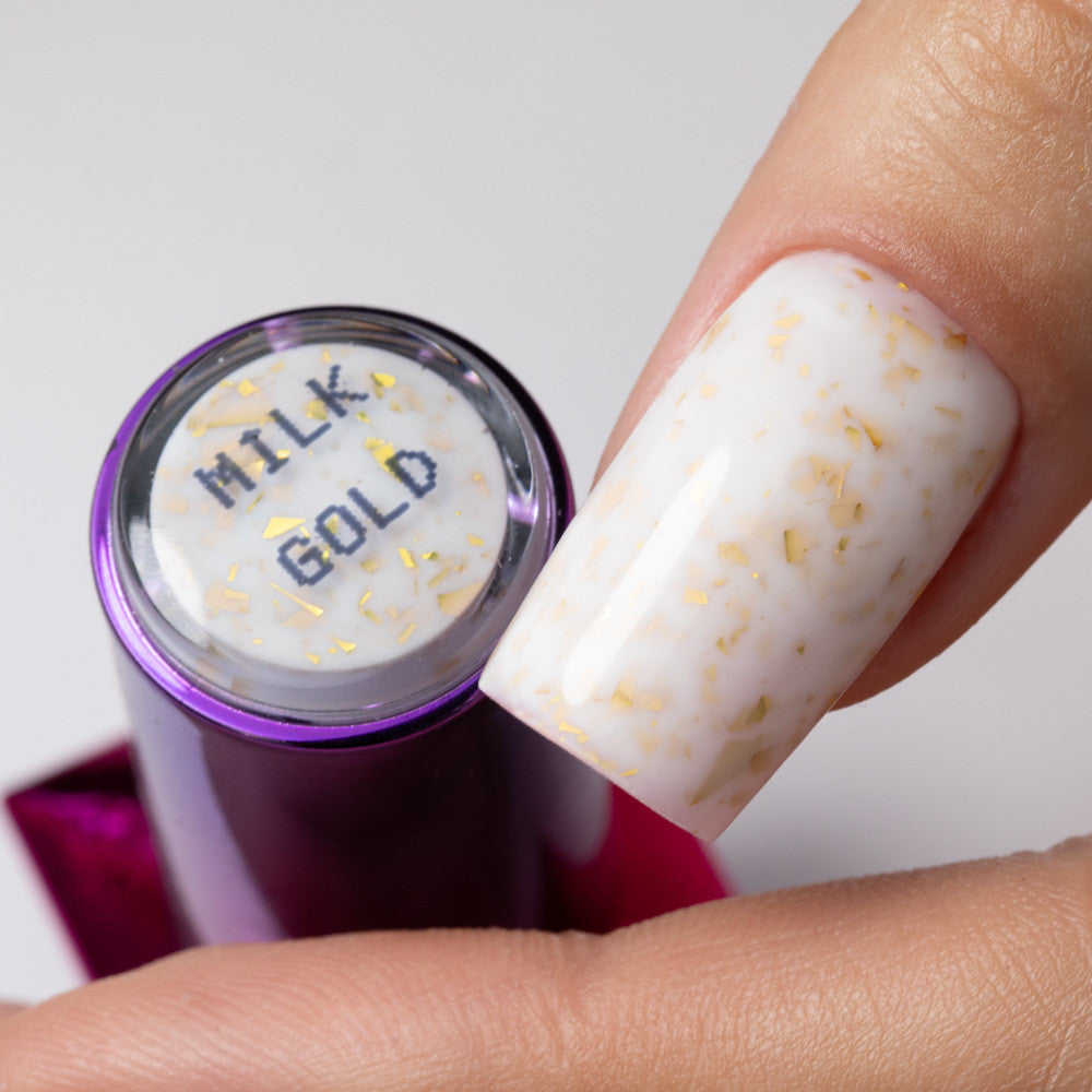 Flakes Rubber Base Milk & Gold